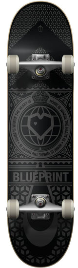 Blueprint Home Heart Komplet Skateboard - Black/Grey