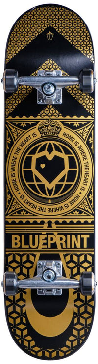 Blueprint Home Heart Complete Skateboard - V2 Black