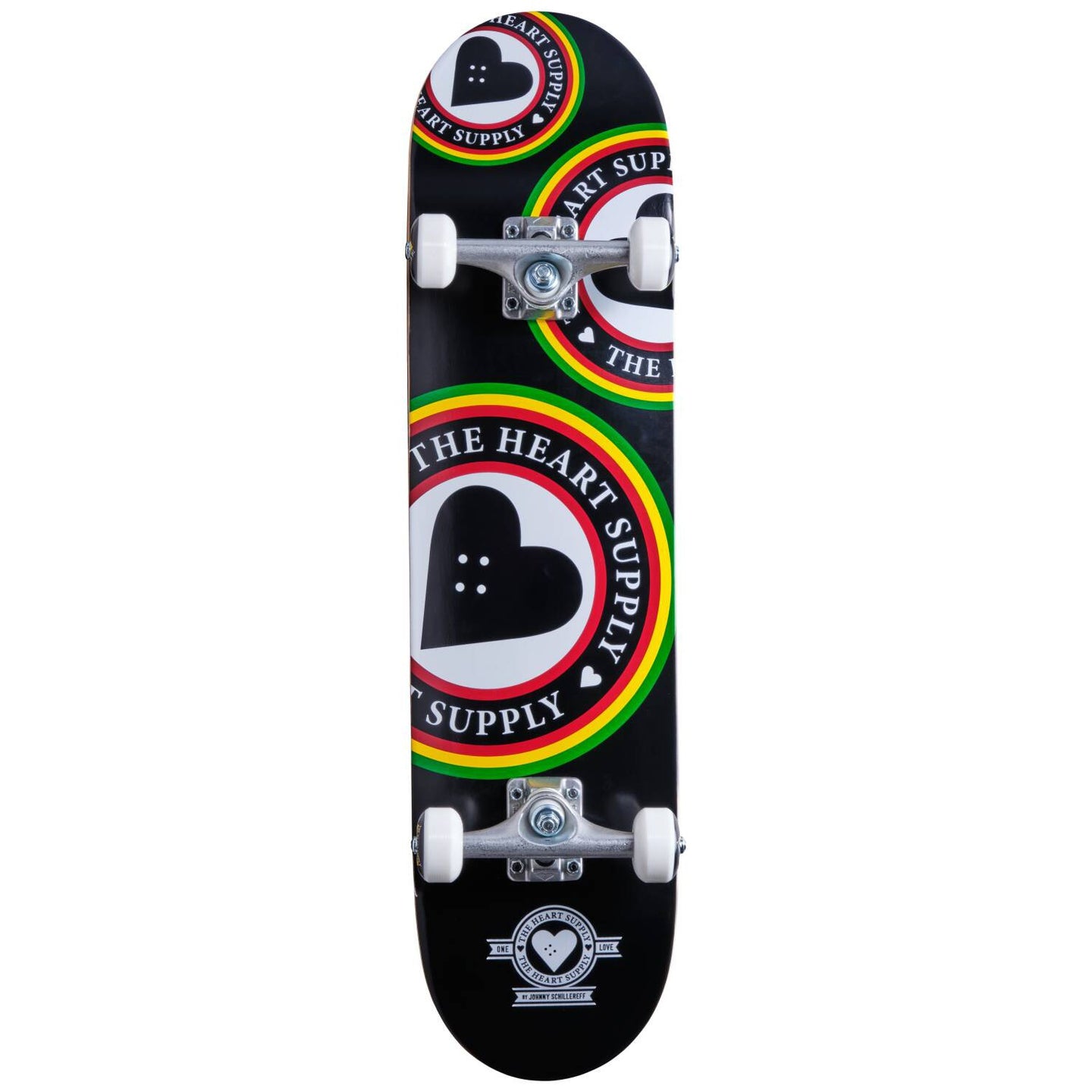 Heart Supply Orbit Logo Komplet Skateboard - Black/White/Red-ScootWorld.dk