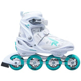 Roces Moody TIF Inliners Pige - White/Aqua-ScootWorld.dk