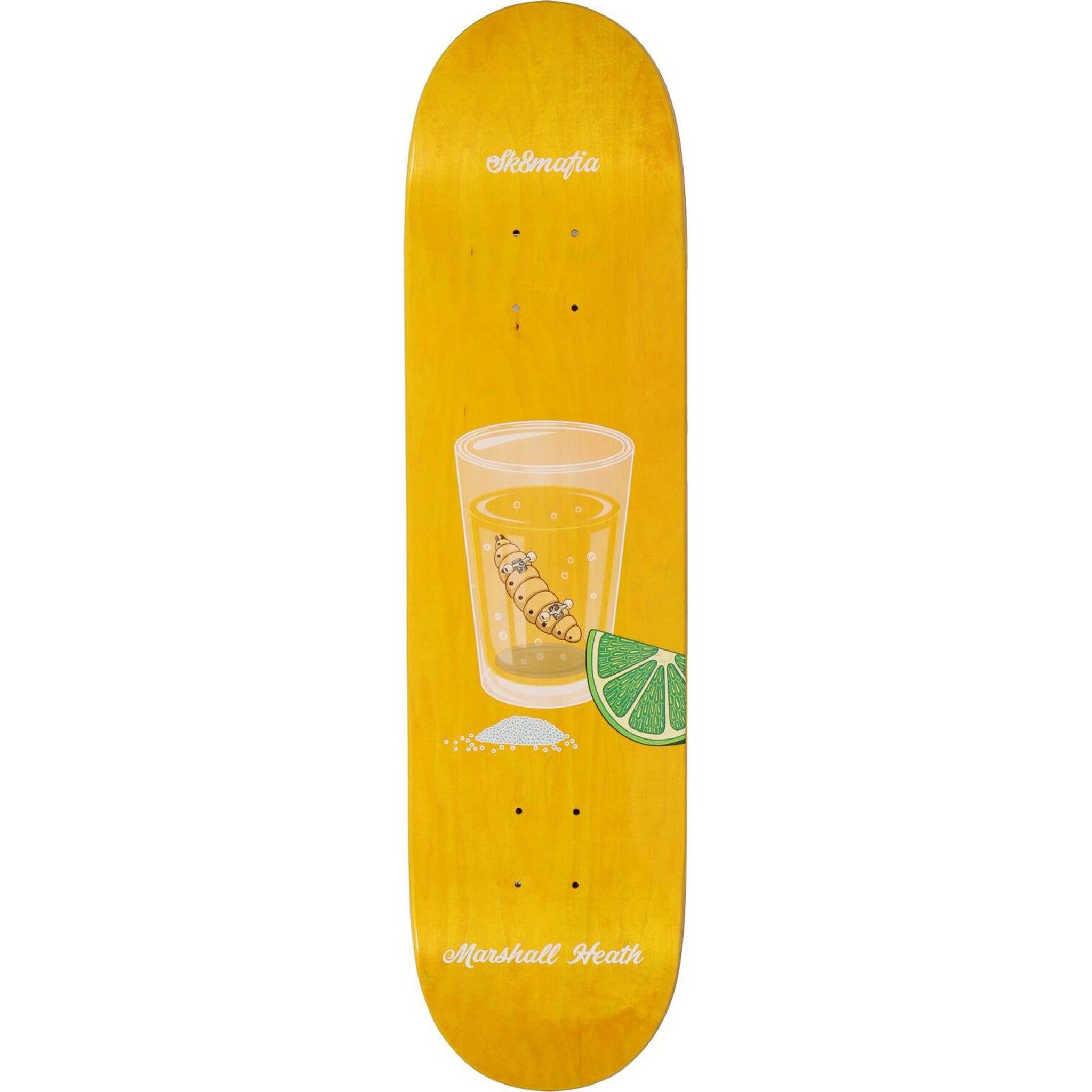 Sk8mafia Marshall Heath Hacked Skateboard Deck - Yellow-ScootWorld.dk